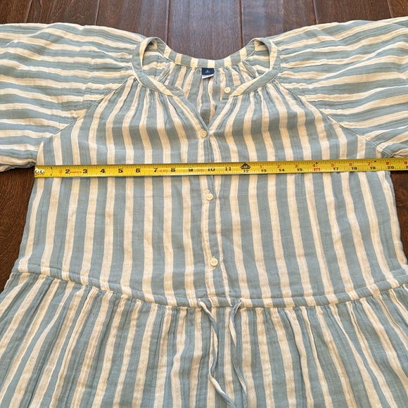 NWT Old Navy LLS STRIPED COTTON POPULIN MINI SWING DRESS - M tall - Picture 4 of 6